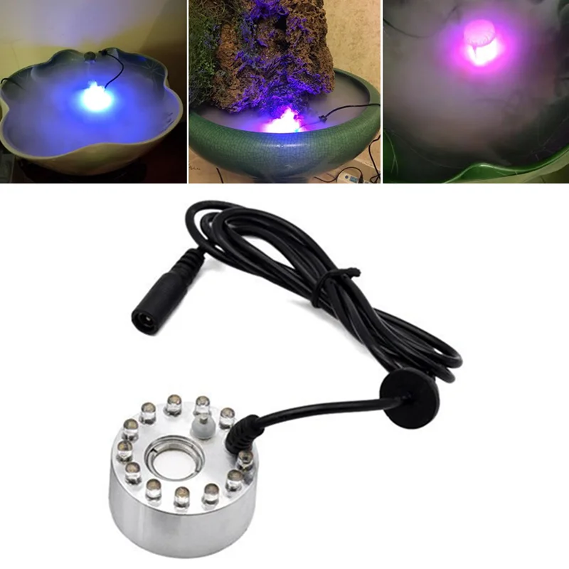 12 LED Atomizer Electric Air H - огляд і ціна Terrarium Fogger Ultrasonic