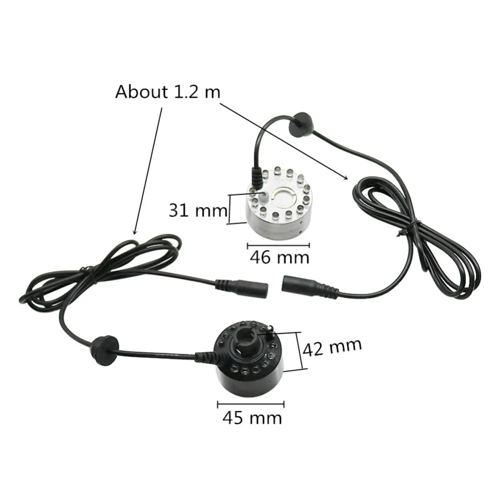 12 LED Atomizer Electric Air H - огляд і ціна Terrarium Fogger Ultrasonic