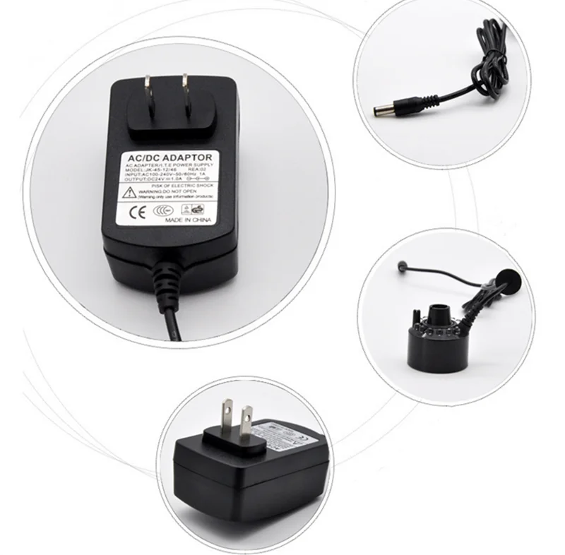 12 LED Atomizer Electric Air H - огляд і ціна Terrarium Fogger Ultrasonic